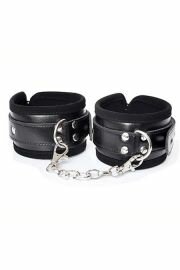Высококачественные кожаные наручники (черный)